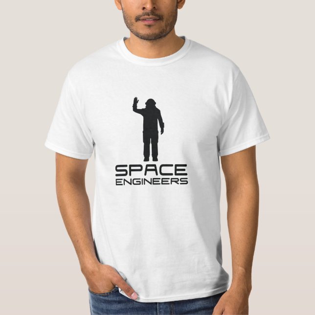 Space Engineers Value t-shirt white SE logo on top (Front)