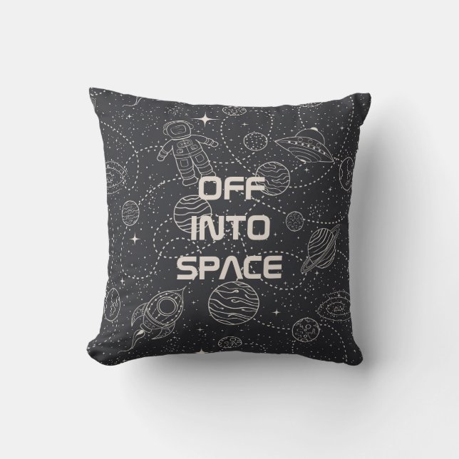 Space Exploration Galaxy Universe Star Personalise Cushion (Front)