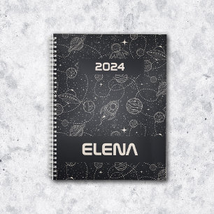 Space Exploration Galaxy Universe Star Personalise Planner