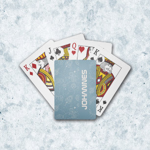 Space Exploration Galaxy Universe Star Personalise Playing Cards