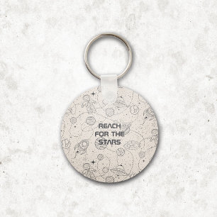 Space Exploration Galaxy Universe Star Personalize Key Ring