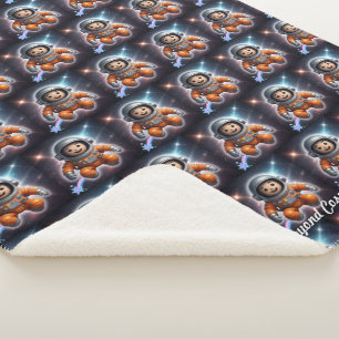 "Space Exploration" Sherpa Blanket