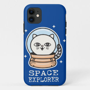 Space Explorer Cat iPhone 11 Case