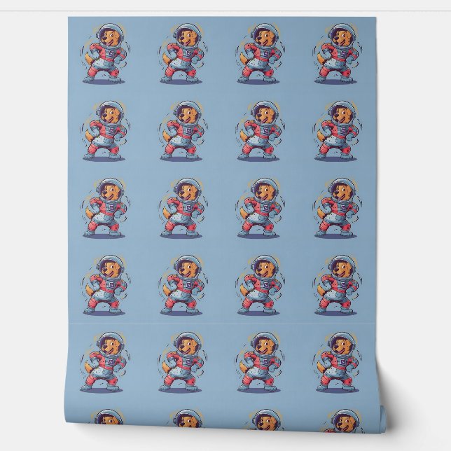 Space Explorer Dog Wallpaper (Unrolling)