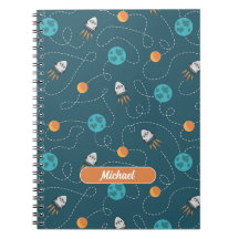 Space Explorer Personalised Spiral Notebook