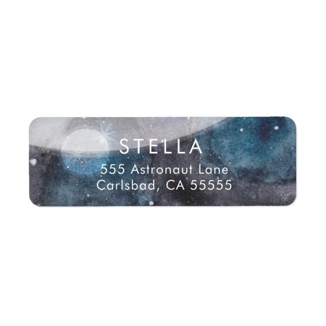 Space Explorer return address label (Front)