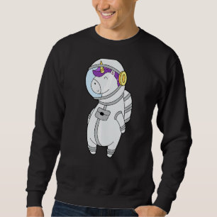 Space Explorer Unicorn Astronaut Solar System Gala Sweatshirt