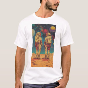 Space Explorer Women's T-Shirt with Female Astrona