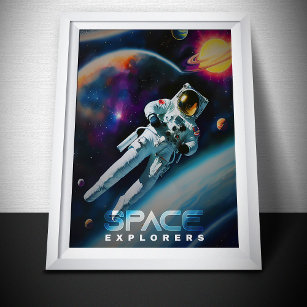 Space Explorers Poster