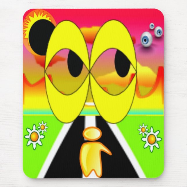 Space Eyes Mousepad (Front)
