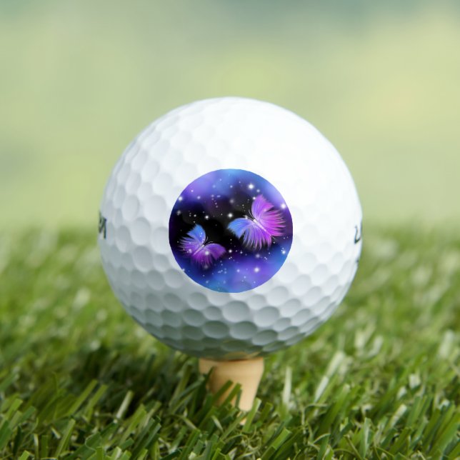 Space Fantasy Butterflies Cosmic Golf Balls (Insitu Tee)