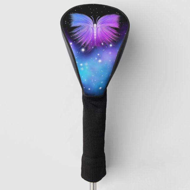 Space Fantasy Butterfly Cosmic Golf Head Cover (Front)