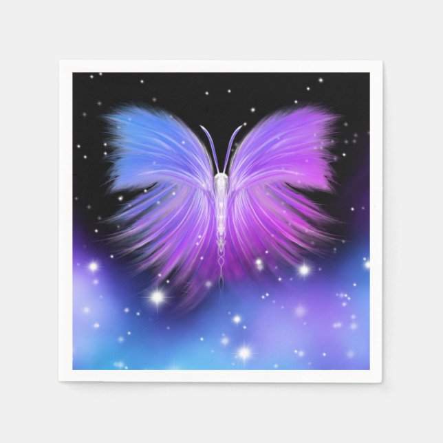 Space Fantasy Butterfly Cosmic Napkin (Front)