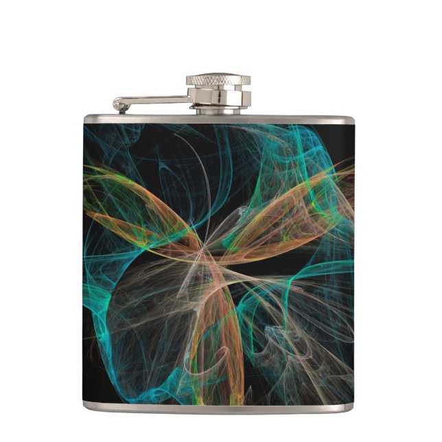 Space Fantasy Hip Flask (Front)