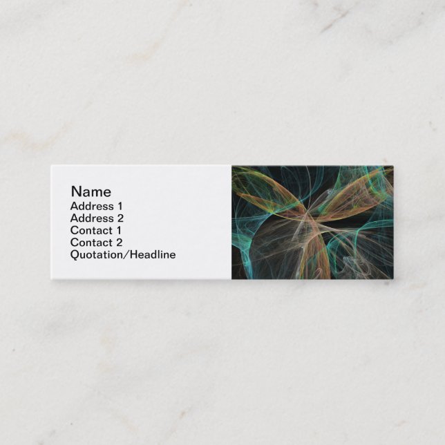 Space Fantasy Mini Business Card (Front)