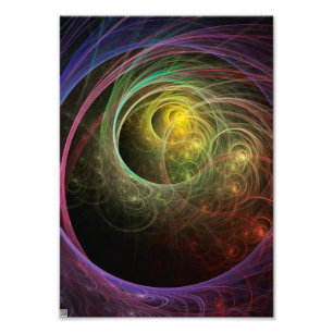 Space Fireworks Photo Print