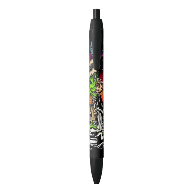 Space Fisherman Black Ink Pen (Back (Vertical))
