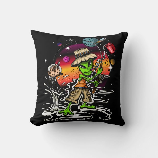 Space Fisherman Cushion (Front)