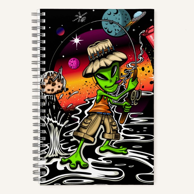 Space Fisherman Notebook (Front)