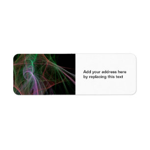 Space Flame Return Address Label