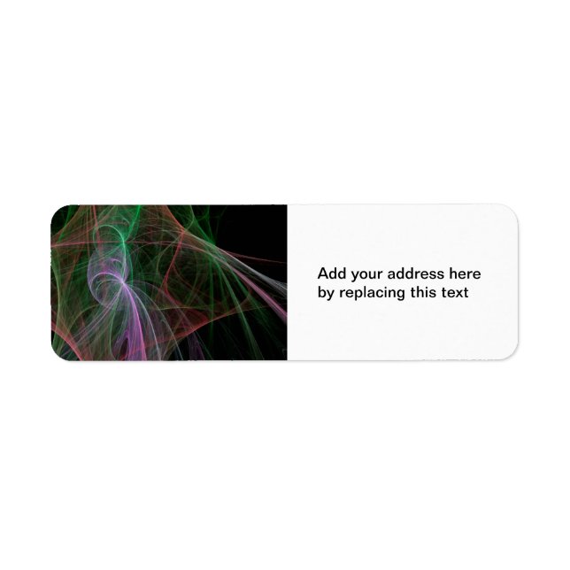 Space Flame Return Address Label (Front)