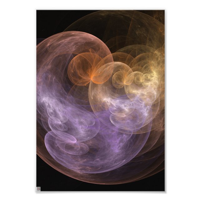Space Flowers Photo Print (Front)