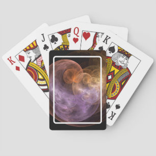 Space Flowers Playing Cards