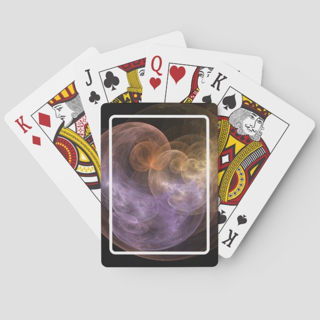 Space Flowers Playing Cards (Back)