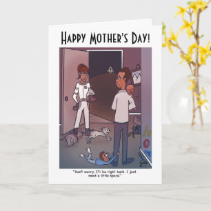 Space Folded Mother's Day Card
