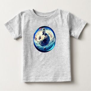 Space Football Astronaut Baby T-Shirt