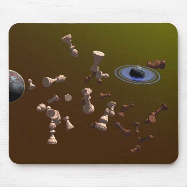 Space for a game of chess mouse pad (Front)