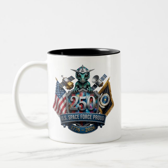 Space Force 250th Anniversary Coffee Mug (Left)