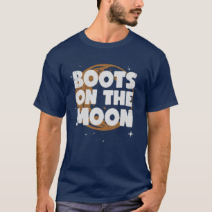 Space Force Boots on the Moon T-Shirt