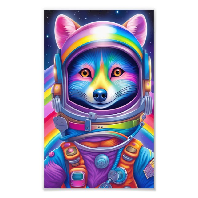Space Fox Design - Photo Enlargement (Print) (Front)
