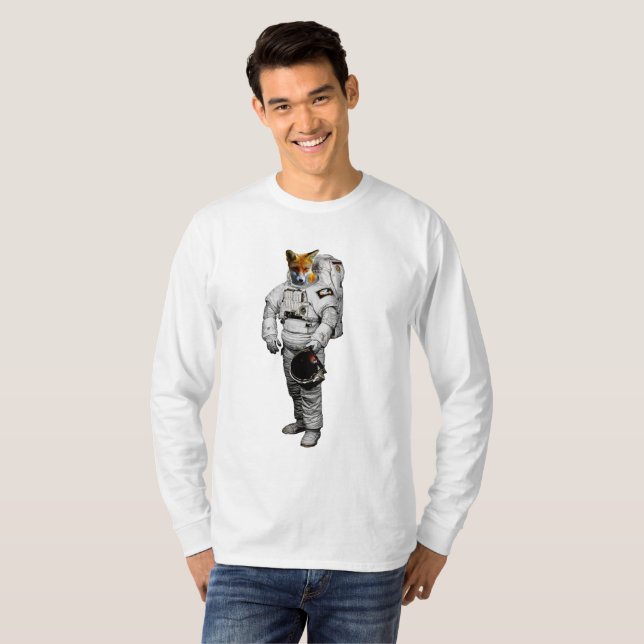 Space Fox Long Sleeve T-Shirt (Front Full)