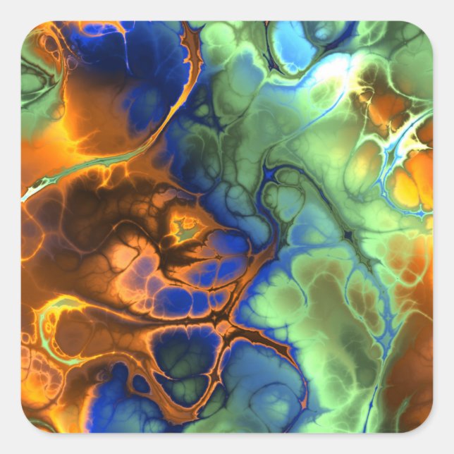 space fractal stickers (Front)