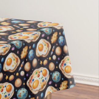Space fried eggs tablecloth