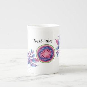 space Fruit vibes Bone China Mug