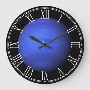 Space Full Colour Photo of the Planet Uranus Large Clock