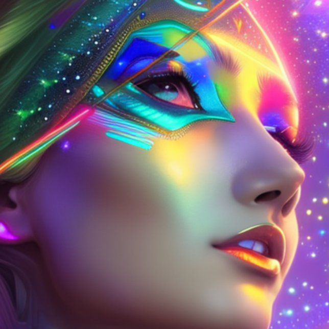 Space Futuristic Beautiful color T-Shirt (Creator Uploaded)