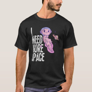 Space Galaxy Flying Axolotl Spacesuit Salamander S T-Shirt