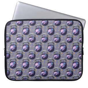 Space Galaxy Kettlebell Laptop Sleeve