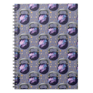 Space Galaxy Kettlebell Notebook