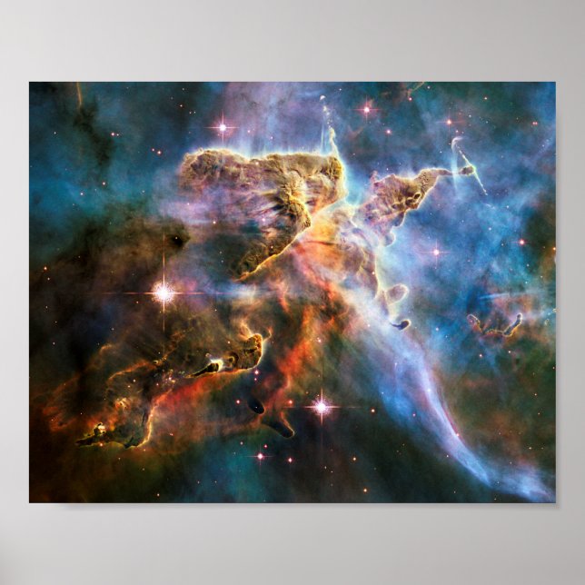 Space galaxy nebula. Universe stars. Hubble NASA Poster (Front)