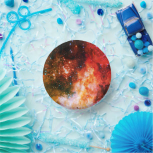Space/galaxy  paper bowls plate
