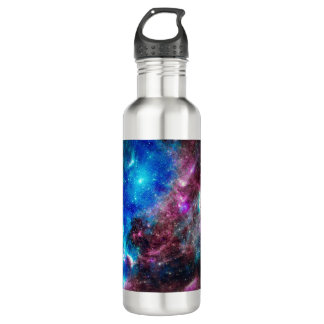 Space Galaxy Red and Blue Galaxy 710 Ml Water Bottle