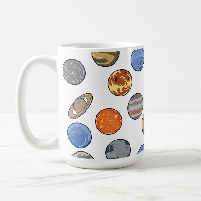 Space Galaxy Solar System Coffee Mug (Left)