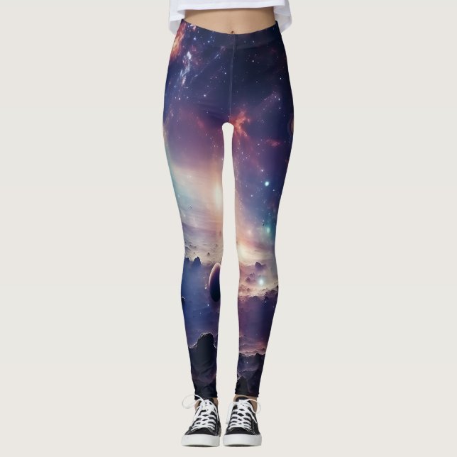 Space Galaxy Symphony Leggings (Front)