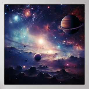 Space Galaxy Symphony Poster