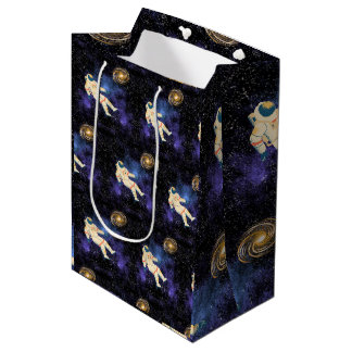 Space Galaxy with Astronaut Medium Gift Bag